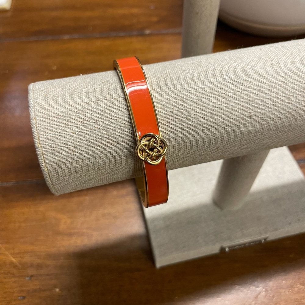 Rare Stella & Dot orange enamel bracelet